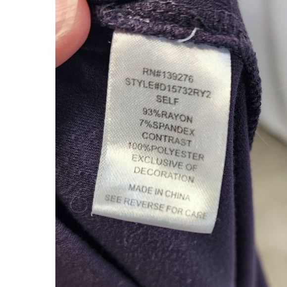 Daniel Rainn Purple Sleeveless Crochet Top Size S - Picture 7 of 9